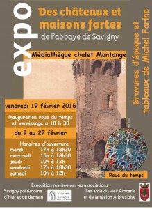 Expo Des châteaux et maisons fortes de l'Abbaye - M&diathèque savigny
