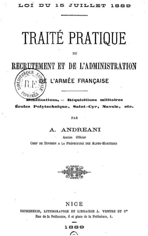 loi 1889