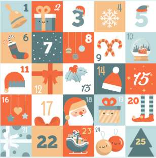 illustration calendrier de l'avent